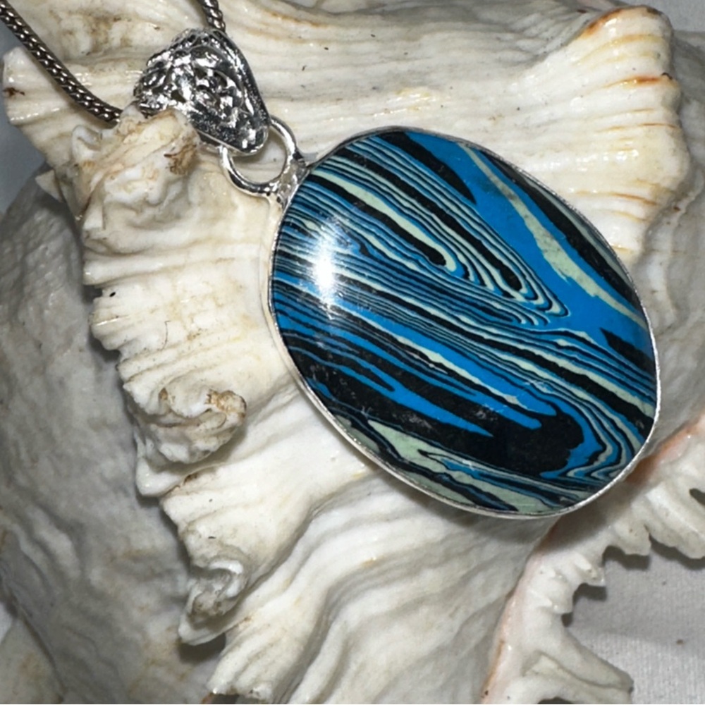Sale - Exotic Mosaic Jasper Handcrafted Pendant
